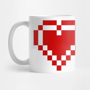 Red Pixel Heart Mug